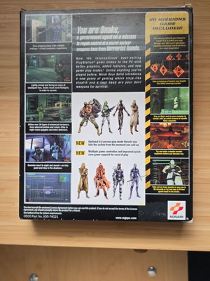 Metal Gear Solid + VR Missions για PC σαν καινούργιο