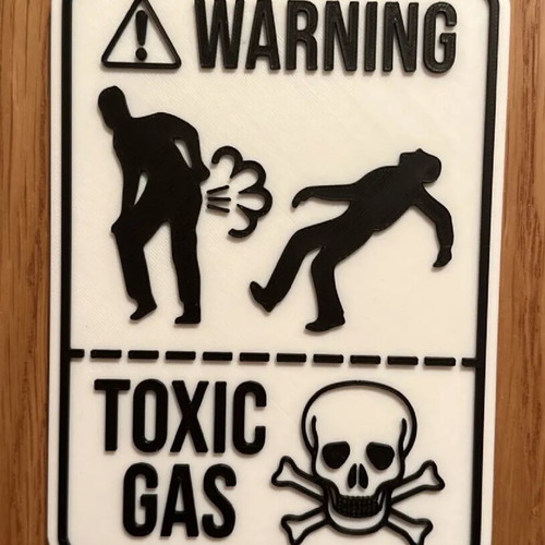 Funny bathroom sign like new