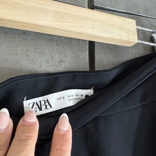 Culotte trousers Zara black, used, side zipper needs repair