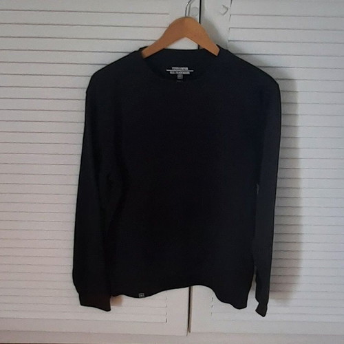 Terranova men's black long-sleeve sweatshirt size L