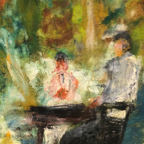 N. Tzizmetzoglou oil painting 30x40 cm