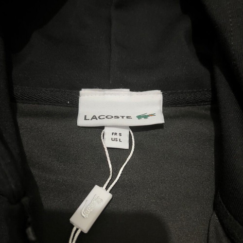Lacoste jacket new, size large, black