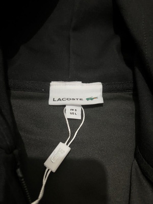 Lacoste jacket new, size large, black