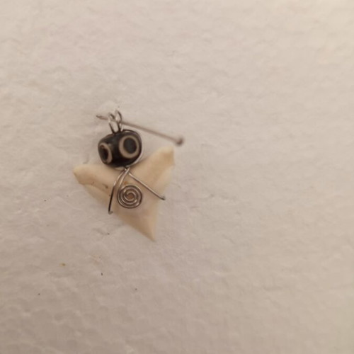 Small pendant tooth with evil eye, new