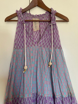 Summer Dress like new, colorful, handmade, 100% cotton, long