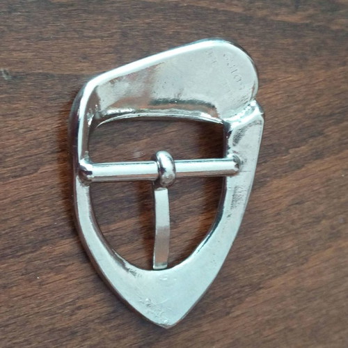 Collectible silver hammered Gutos belt buckle (1960, West Germany) with crystal used