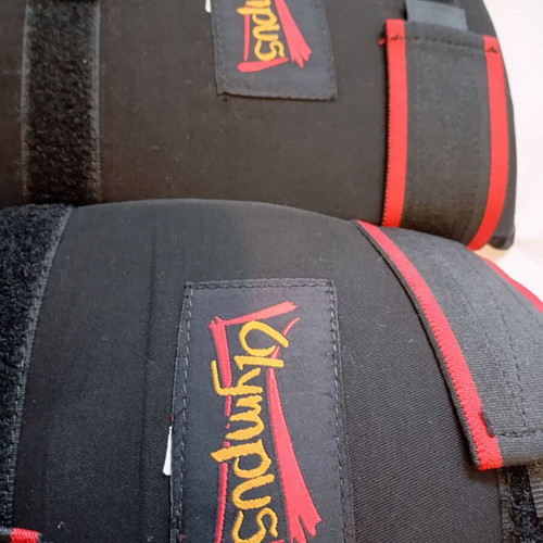 Kick Boxing set Olympus with gloves 10-OZ, shin guards, wraps & mouthguard used
