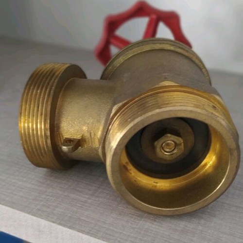 Angle valve 2" new with valve for fire hose connection