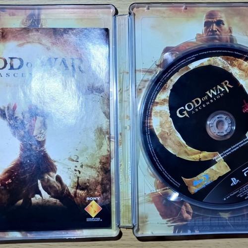 God of War Ascension Steelbook PS3 used with scratched disc