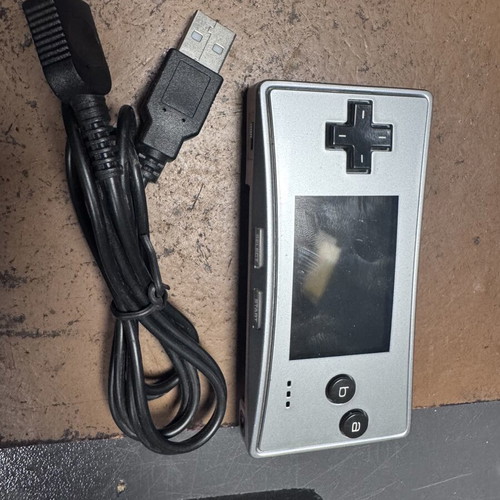 Nintendo GameBoy Micro used with charging cable