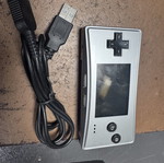 Nintendo GameBoy Micro used with charging cable