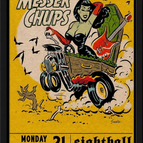 The Messer Chups Poster New, 32×23cm with Frame