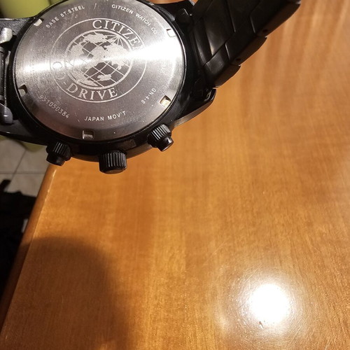 Citizen Eco-Drive wristwatch, black, men's