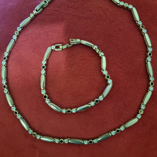 Vintage set gold plated 9k like new
