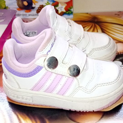Adidas sneakers used with snaps