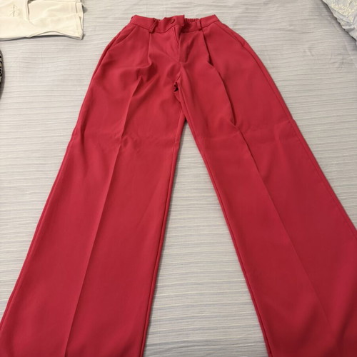 Fuchsia suit set like new, long jacket and pants