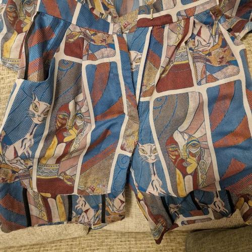 Nadia Rapti shirt and shorts set like new