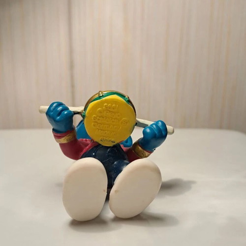 Smurf Schleich 2001 Miniature Snare Drum Smurf New
