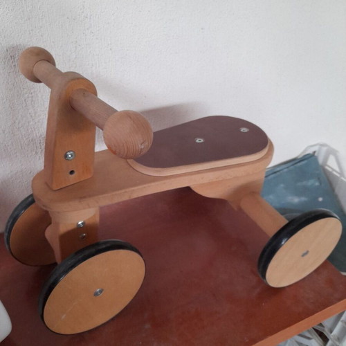 Ξύλινο ποδήλατο First Woody Bike της HOPPL σαν καινούργιο