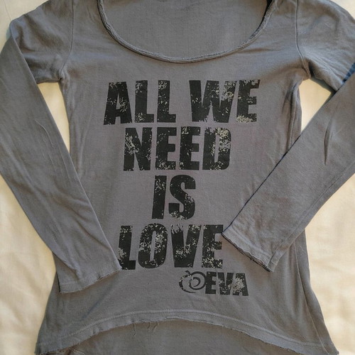 EVA long-sleeve blouse like new, gray, size S
