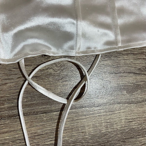 H&M women's top like new, satin cream with straps