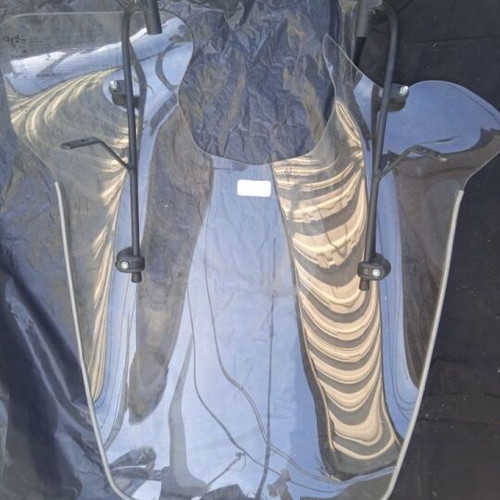 Univery scooter windshields used with mounts