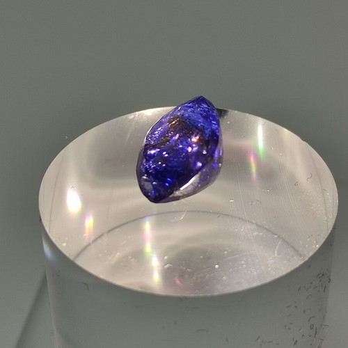 Tanzanite 7.28 carat emerald cut new with IGE certification