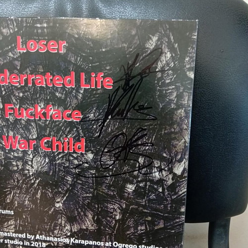 Addart Fuckface Vinyl EP like new, signed metal