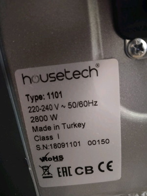 Housetech 1101 Quartz Heater 2800W like new