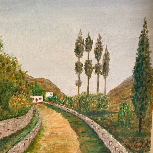 Oil painting used unsigned artwork