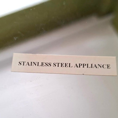 Serving tray stainless steel like new, 34 cm