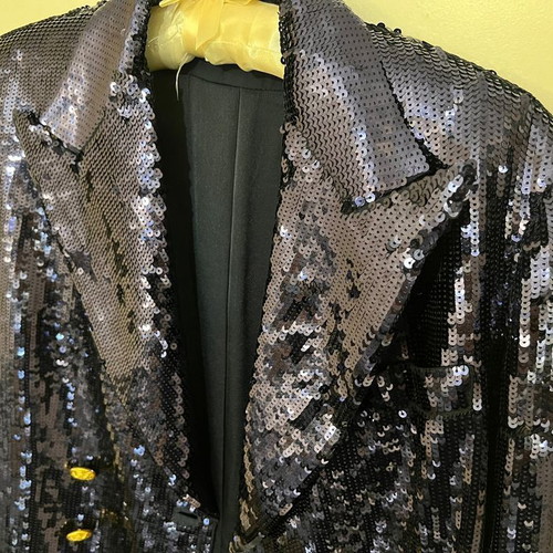 Polo Ralph Lauren women's sequin jacket dark blue size S like new