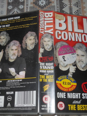 Billy Connolly One Night Stand Live VHS tape used with English subtitles
