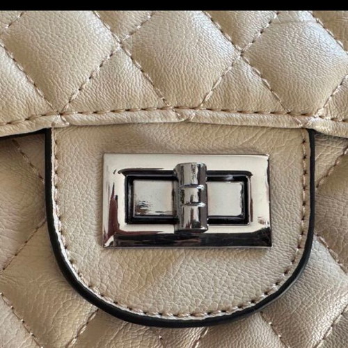 Crossbody bag new in white and beige color