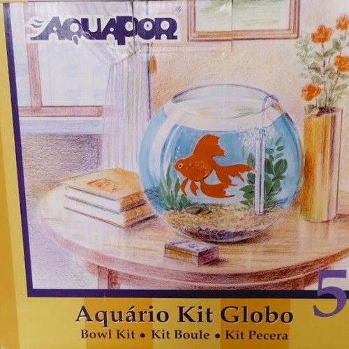 Fish bowl with Aquapor equipment new 5 liters