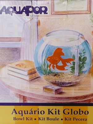 Fish bowl with Aquapor equipment new 5 liters