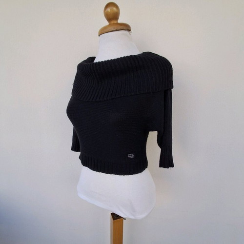 Staff crop sweater like new, black, size M