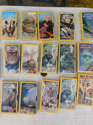 Βιντεοκασέτες VHS National Geographic είκοσι, ντοκιμαντέρ, μεταχειρισμένες