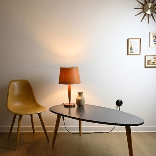 Retro coffee table used with visible wear