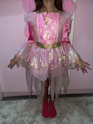 Clown Republic Fairy Costume size 7-9 with wings like new