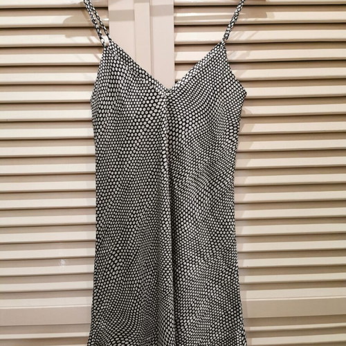 Mini polka dot dress Stradivarius like new, medium, black