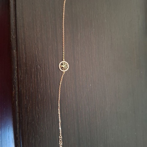 Tree of Life Bracelet length 20 cm like new, gold color