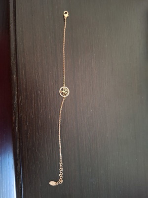 Tree of Life Bracelet length 20 cm like new, gold color