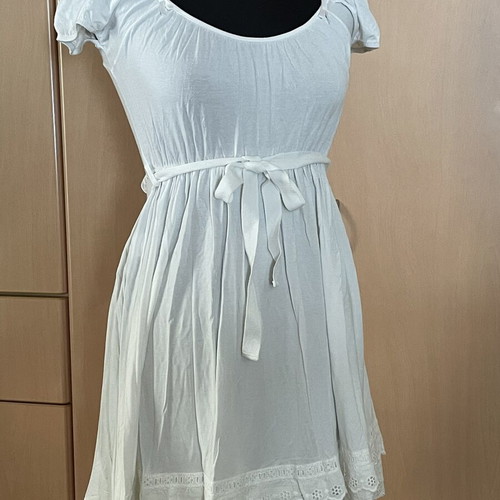 Regalinas white cotton cocktail dress, size M