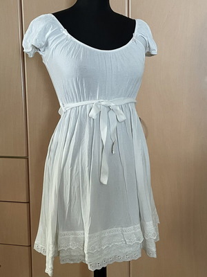 Regalinas white cotton cocktail dress, size M
