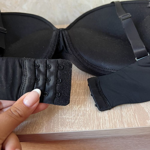 A-Style Black Women's Bra C Cup 85 cm with Push Up and Adjustable Straps like new