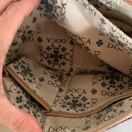 Doca shoulder bag brown and red like new