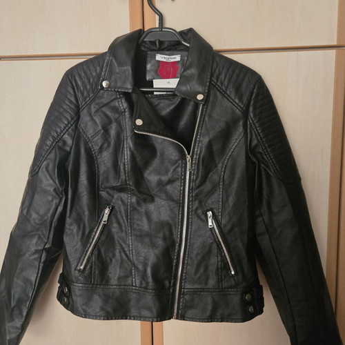 TechnoLeather Jacket medium new, black, lined inside
