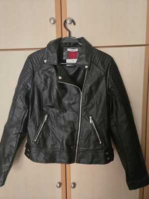 TechnoLeather Jacket medium new, black, lined inside
