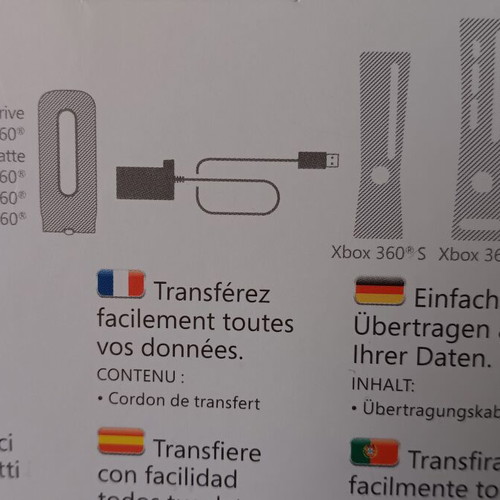 Hard Drive Transfer Cable Xbox 360 new, Microsoft